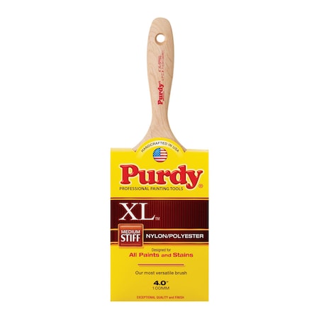 Purdy Purdy XL Sprig 4 in. Medium Stiff Flat Trim Paint Brush 144380340